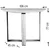 Hanah home Radni sto 106x77x45cm Hrast