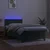 Vidaxl Box spring postelja z vzmetnico LED tem. zelena 80x200 cm žamet