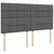 Vidaxl Box spring postelja z vzmetnico temno siva 180x200 cm blago