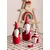 Aberto Design Dekorativni predmet SUS0148, 7x6x10 cm, Crveno-beli