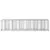 Gabionski uzdignuti krevet 2 pcs Srebrno 260 x 60 x 55 cm