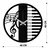 WALLXPERT Dekorativni metalni zidni sat Enzoclock S008 black