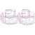 Set vanjskih sofa s jastukom 6 pcs Bijela i svjetlosiva