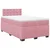 Vidaxl Box spring postelja z vzmetnico roza 120x200 cm žamet