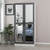 Hanah Home HANAH HOME Kale Mirror Anthracite White - 190 garderobna omara, (20865295)