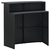 Vrtni barski stol crni 120 x 55 x 110 cm od poliratana