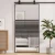 Staklena vrata Prugasti Crna 102,5 x 2 x 205 cm Aluminij