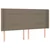 Vidaxl Box spring postelja z vzmetnico LED taupe 160x200 cm blago