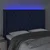 Vidaxl LED posteljno vzglavje modro 163x16x118/128 cm blago