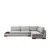 Atelier del Sofa Ugaona garnitura Tulip 97x80x313cm Svetlosiva