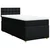 vidaXL Box spring postelja z vzmetnico črna 80x200 cm blago