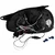 OEM Kristalni farovi Angel Eyes Opel Corsa B (93-01), Crni