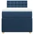 Vidaxl Box spring postelja z vzmetnico modra 80x200 cm blago