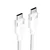 Vention USB-C v USB-C kabel, Pleten, 3A, 60W, 1m, Bel