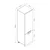 Hanah Home kuhinjski element Minar 3481, 60 cm, beli / antracit