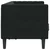 Sofa Crna 174 x 74,5 x 70,5 cm Baršun