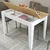 Hanah Home Trpezarijski sto Kiev 512 110x75x72cm Belo-Hrast