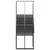 Prugasta tuš-kabina ESG 80 x 80 x 180 cm crna