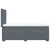 Vidaxl Box spring postelja z vzmetnico temno siv 90x190 cm žamet