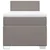 Vidaxl Box spring postelja z vzmetnico taupe 90x200 cm blago