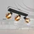 Globo 54309-3B - Spot svetiljka TOKKI 3xE14/40W/230V crna