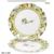 Desertni krožniki, komplet dveh desertnih krožnikov, 19 cm, porcelan, limone
