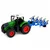 RC traktor s plugom, gumijasta kolesa, zelen, 1:24