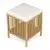Autronic Tabure Stool with storage space, bamboo, natural, DR-B066 NAT