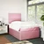 Vidaxl Box spring postelja z vzmetnico roza 120x190 cm žamet