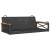 Klupa za ljuljanje crna 109 x 62 x 40 cm od poliratana