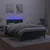 Vidaxl Box spring postelja z vzmetnico LED tem. zelena 120x200cm žamet