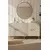 HANAH HOME Komoda Simple 150 White Travertine Gold