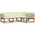 Set vanjskih sofa 4 kom. Prirodna i krem