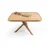 Hanah Home klub sto Oscar Kare 100, 100 cm, hrast