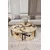 Hanah Home Set klub stolova Yin Yang 3 70, 3 komada, Krem