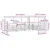 Set vanjskih sofa 5 pcs Bijela i krem 247 x 128,5 x 73 cm