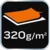 Dukserica Comfort vel. S/48 320g/m2 siva/crna Neo