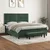 Vidaxl Box spring postelja z vzmetnico temno zelena 180x200 cm žamet