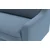 ATELIER DEL SOFA 1-Seat Sofa - fotelja Robin Loveseat Ocean Blue Walnut