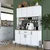 Hanah Home Komoda JE177 3348, 120x184.2x40 cm, Bela