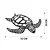 Atelier Del Sofa Zidna dekoracija Caretta Caretta, 53x30 cm, 1.2mm, Crna