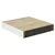 Plutajuća zidna polica boja hrasta i bijela 23x23,5x3,8 cm MDF