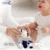Erbeo Set čarapa za bebe, 3 pari, Belo-teget