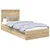 Krevet s od storage Sonoma hrast 90 x 200 cm Konstruirano drvo