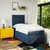 Vidaxl Box spring postelja z vzmetnico modra 80x200 cm blago