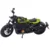 LEAN TOYS Motocikel Chopper kovinski, črn, zeleni dodatki, 1:12