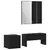Set namještaja za predsoblje 3 pcs Crni hrast 80 x 31 x 40 cm
