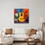 Slika kitara s cvetlično kompozicijo - 50x50