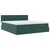 Krevet s od storage s madracem Tamnozelena 90 x 200 cm