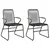 3-dijelni vrtni blagovaonski set od PVC ratana crni